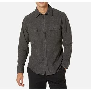 Taylor Stitch Yosemite Flannel Shirt Mens 38 Sml Charcoal Long Sleeves Organic